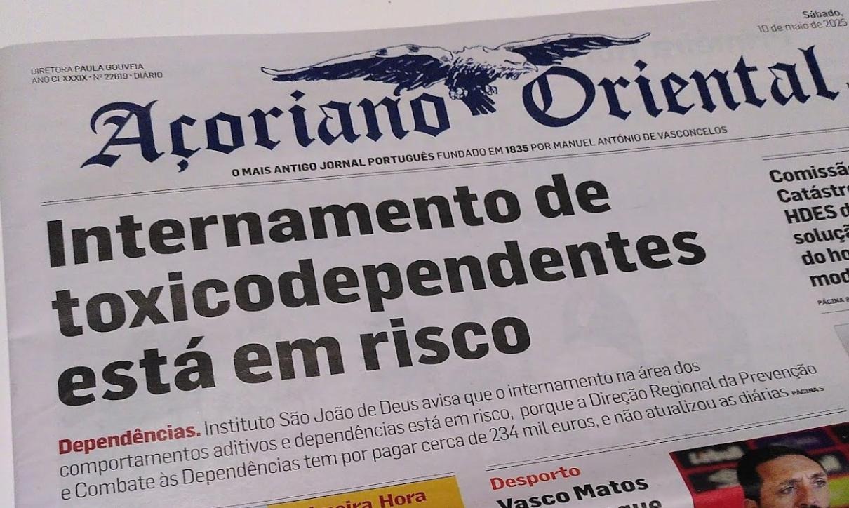 capa Açoriano Oriental - 10 Maio 2025